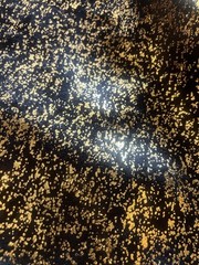 Black / Gold Metallic Damask Jacquard Brocade Fabric (110 in.) Sold By The Yd