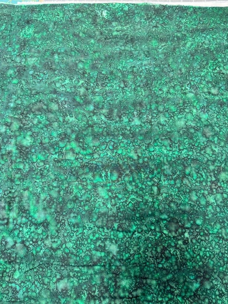Green Splotchy different both sides 1 yard 100% Cotton Fabric Free Ship SBB2