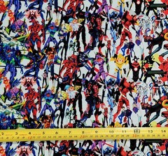 EVANGELION EVOLUTION WHITE ANIME 1 YARD FABRIC ( 36″ X 58″ ) BRAND NEW