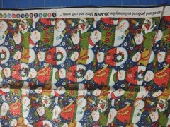 Lot of 5 Cotton Christmas Holiday Winter Prints Snowman 3+ yds total