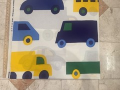 BRAND NEW 3.33 Yards Marimekko Bo Boo Vehicle Multi Color Fabric-one piece