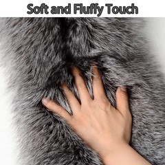 Natural Tanned Silver Fox Hides Fur Pelts Graded 1 Fox Skin Hides for Fly