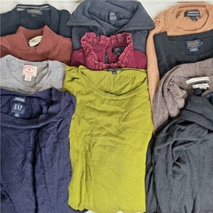 Lot 11 100% Merino Wool Sweaters Cutter Crafter Upcycle Fall Colors J.Crew