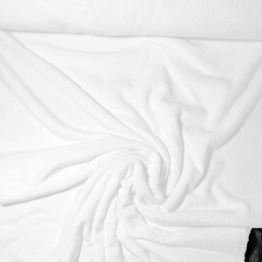 White Sew Lush Fleece Ultra-Soft Texture Fabric, 57” Wide x 15″ Long