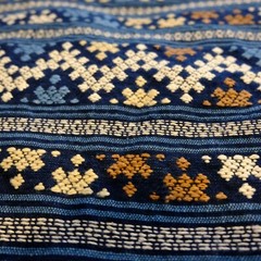 Lovely handwoven fabric ,Thai traditional fabric, Thai sarong, Tailue textile