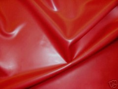 Latex Rubber 0.33mm, Roll End, 610×92 cm, Red