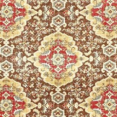 Jaipur Moroccan Red Ethnic Damask Covington Fabric
