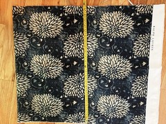Ralph Lauren SAKAI Batik Fabric In Indigo, Remnant, 26.5”x23.5”, Chrysanthemum