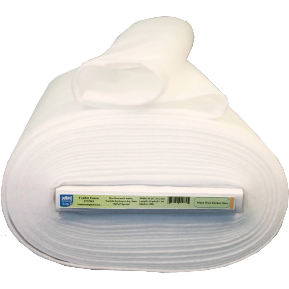 Pellon 973F Fleece Fabric, White 45″ x 10 Yards by the Bolt Free Shipping New