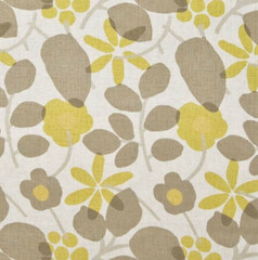 P Kaufmann BURLINGTON Floral MINK Home Decor Linen Drapery Pillow Fabric BTY