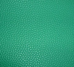 Leather sheet for hair bows pebble litchi faux green material (P17)