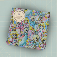 Mario Galaxy Princess Peach Rosalina DBP 1 Yard Fabric Seamless Design App 59×36