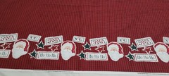 Daisy Kingdom Noel Santa Patch Border #3175 Fabric 1.8 Yard / 68×44″ Wide READ