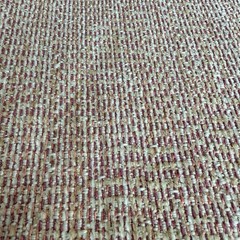 VTG Tweed Upholstery Fabric Pink Beige Cream Cotton Blend 50Wx2FT+Tricut REMNANT