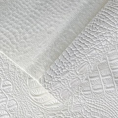 Crocodile Pattern Faux Leather Fabric 36″x54″ Marine Vinyl Soft Alligator Ski…