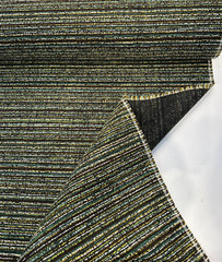 Hollywood Stripe Jamaica Green Valdese Chenille Upholstery Fabric By The Yard