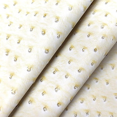 Ostrich Faux Leather Vinyl Roll 12 X 53 Inches Solid Textured Synthetic Crafts F