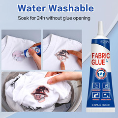 Fabric Glue for Clothing Permanent Washable, 60ML Liquid Stitch, Fabric