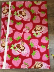 Strawberry Shortcake FLEECE FABRIC 50×66″ Soft Plush