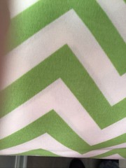 OUTDOOR Fabric Chevron Bright Green White Zig Zag by Premier 2 .25 Yard Piece