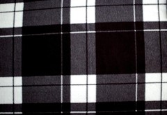 BTY*HOLIDAY BLACK GREY WHITE HENSLEY PLAID ANTI PILL FLEECE FABRIC 1 YD 60×36″