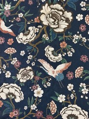 Pindler Myrtle Midnight P6486 Multicolor Floral Fabric 2 7/8 Yards