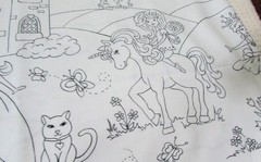 Michael Miller Color Me “PRINCESS ADVENTURE” Cotton Fabric Panel 36″ X 45″ NEW
