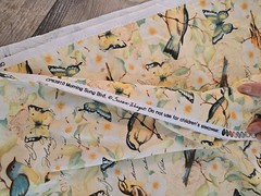 CP63910 Susan Winget fabric Birds Butterflies Flowers 78″ Long X 42″ W