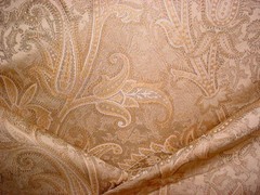 15-5/8 Kravet Couture 25090 Karaikal Paisley Gold Persian Silk Upholstery Fabric