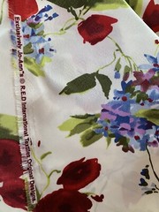 Jo-Ann’s R.E.D. International Textiles Large Floral Print Fabric 3 Yard X 44 In