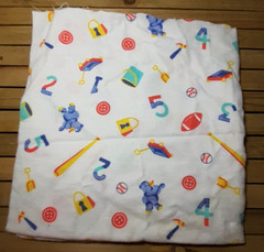Cotton Flannel Sewing Fabric Juvenile Outdoor Sports Crafting Material 20″ x 44″