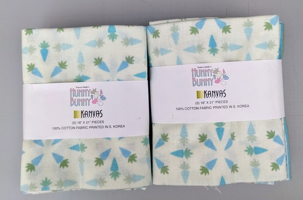 Lot of 2 Fat Quarter Bundles Hunny Bunny by Kanvas Studio by Benartex