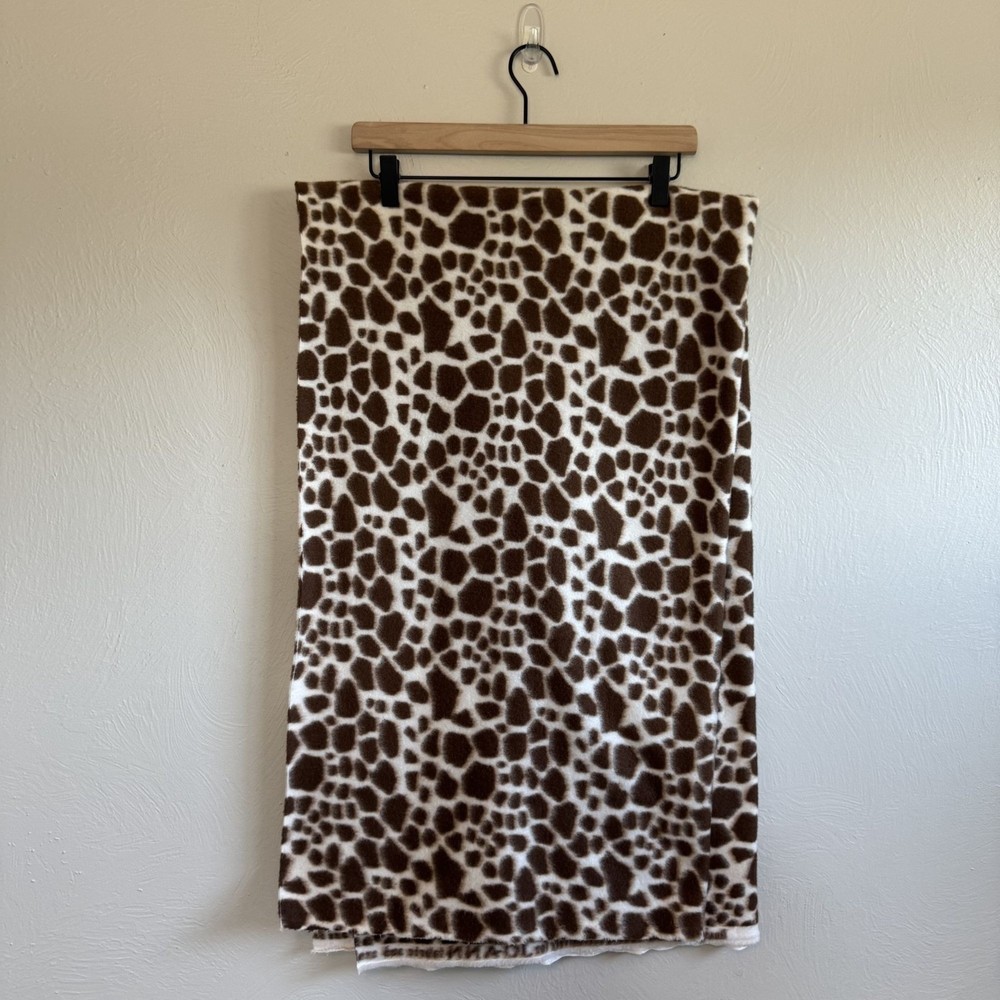Joann Fleece Fabric Safari Giraffe Animal Print 1 Yard
