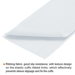 1 Pair White Elastic Cuffs Ribbed Trims Sewing Cotton Cuff Sleeve
