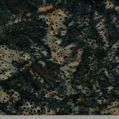 1 Yard Cut of Lunn Fabric Dot Explosion Batik 100% Cotton 2794 Ebony Black Rust