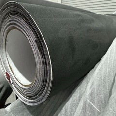 Black Self Adhesive Faux Suede Wrap Sticker Felt Stretch for Car Interior