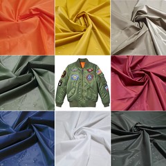 Nylon Twill Outdoor Waterproof Military Aviator Bomber Flight Jacket Fabric 58″w