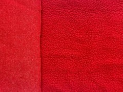 Faux SHERPA FLEECE Sheepskin Fabric Material RED