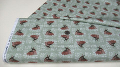 Timeless Treasures quilt-craft fabric DEER & FAWN 10 yds (dfn-3435) Bolt!