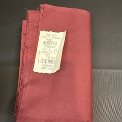 Joann Fabrics Solid Maroon Burgundy Polyester Blend 2 Yards