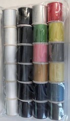 24 Assorted Spools of Thread Full Size 200 Yards 24 count, Various/Assorted