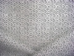 3-3/4Y Brunschwig Fils Metaphores 71252 Cambon Jet Black White Upholstery Fabric