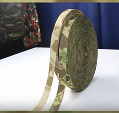 1M Digital Camouflage Webbing Non-elastic Edging Strips 2.0/2.5/3.8/5.0cm Width