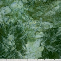1 Yard Cut of Lunn Fabric Handpaint 100% Cotton 1346 Basil Green Blue Emerald