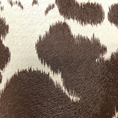 Sarandave Cow Print Vinyl Smooth Textured Animal Hide Pattern Faux Leather