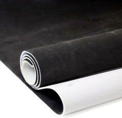 Suede Auto Headliner Fabric 96″ L × 60″ W with Foam Backing – Black Interior …