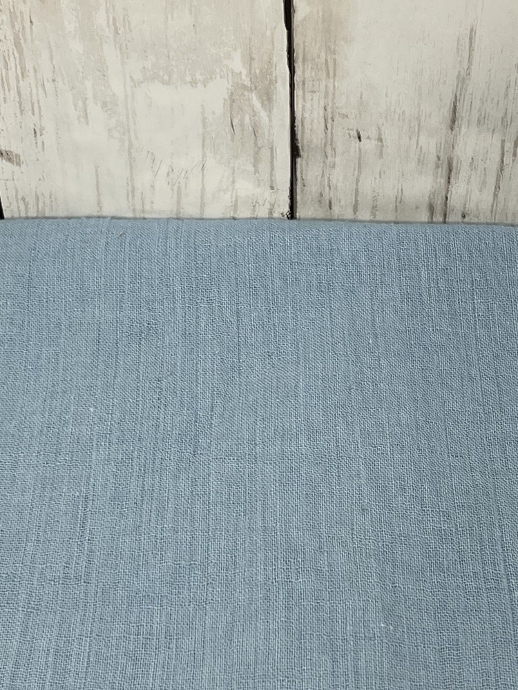 Blue Cotton Polyester Blend Fabric 3 Yards 44″ Wide Directional Crepe Apparel