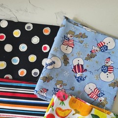 DESTASH Fat Quarters Multi Color Kids Cotton Fabric Mixed Lot