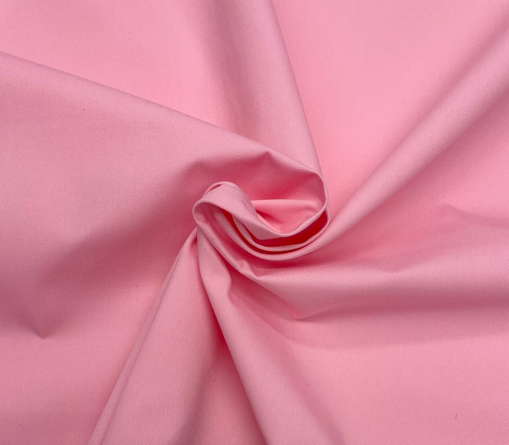 COTTON POLY TWILL PINK 10 OZ MULTIPURPOSE FABRIC BY 1/2(.5) YARD 61″W