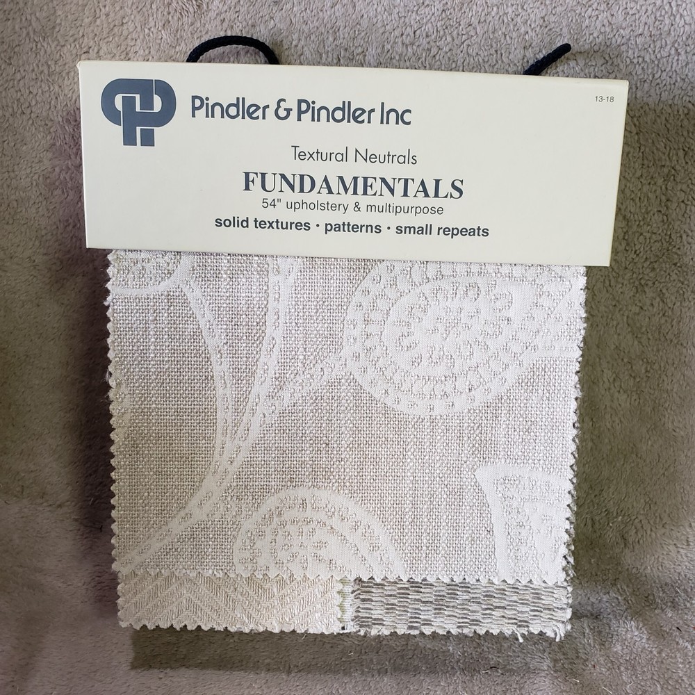 Pindler and Pindler Textured Neutrals Fabric Sample Book 55+pcs Various Sizes
